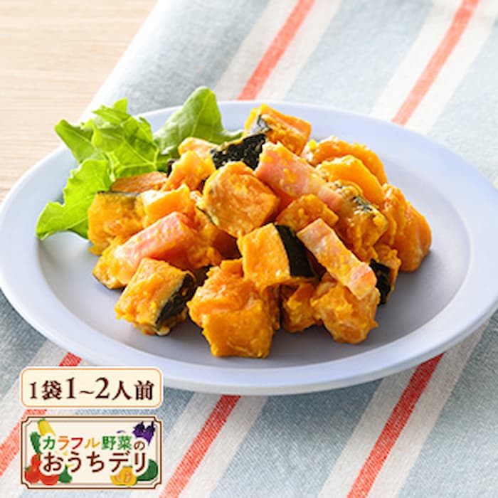 厳選さかな便選べるコースで選べる北海道産かぼちゃとベーコンのクリーミーサラダ(公式サイトの画像引用)